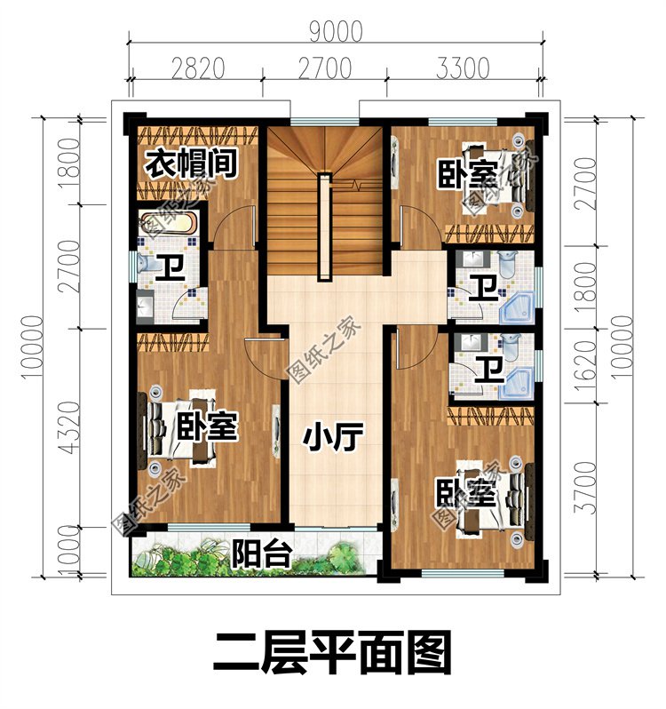 二層自建房設(shè)計圖3