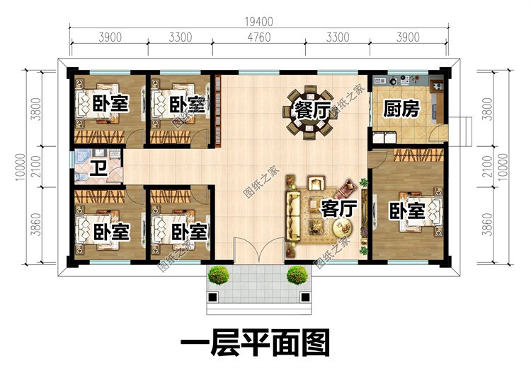 農(nóng)村自建房設(shè)計(jì)圖一層設(shè)計(jì)圖2