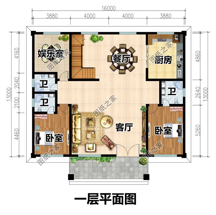 占地200平農(nóng)村二層自建房2