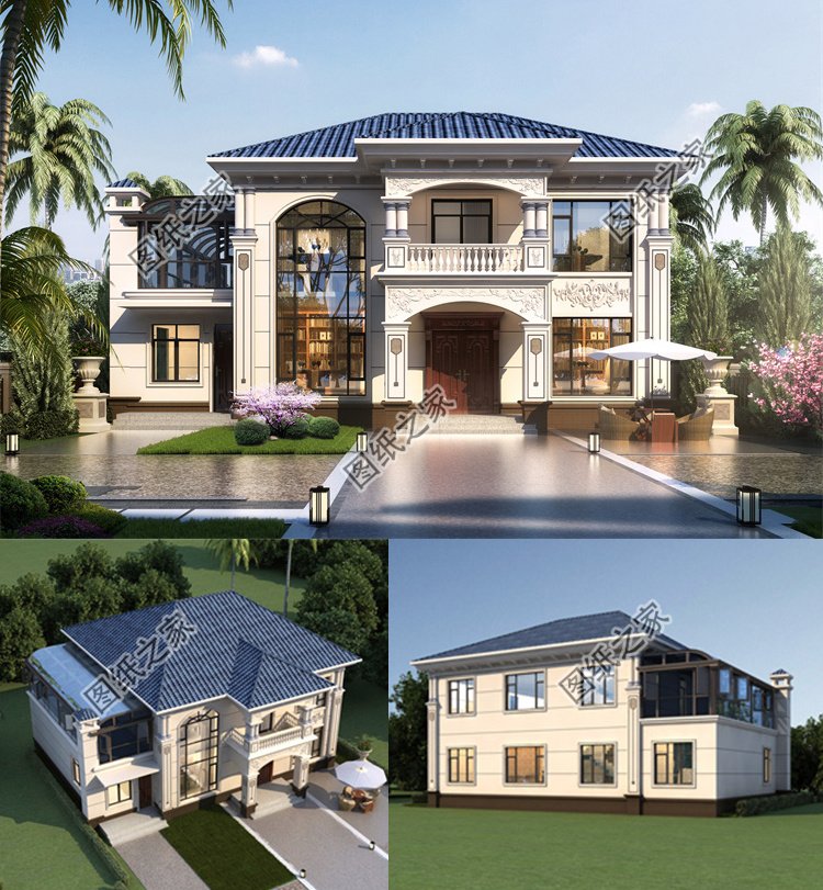 帶陽光房二層小別墅1