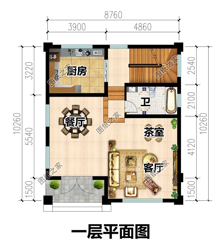 超經(jīng)濟(jì)適用三層農(nóng)村別墅3