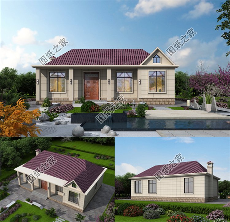 簡(jiǎn)簡(jiǎn)單單一層農(nóng)村自建別墅