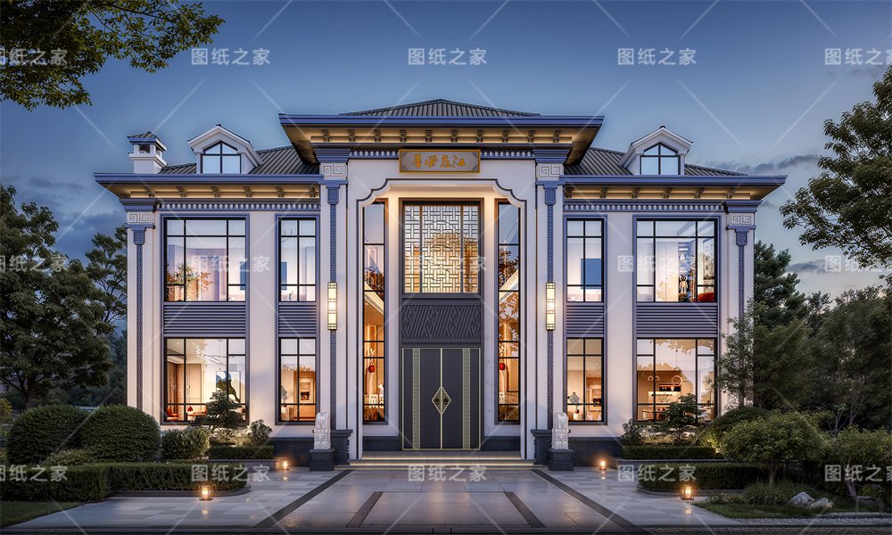 一眼淪陷！20款新中式別墅設計，滿滿的文化自信