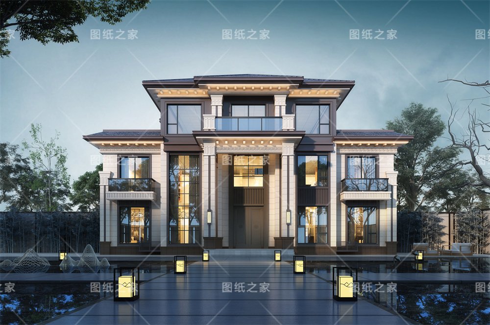 一眼淪陷！20款新中式別墅設計，滿滿的文化自信