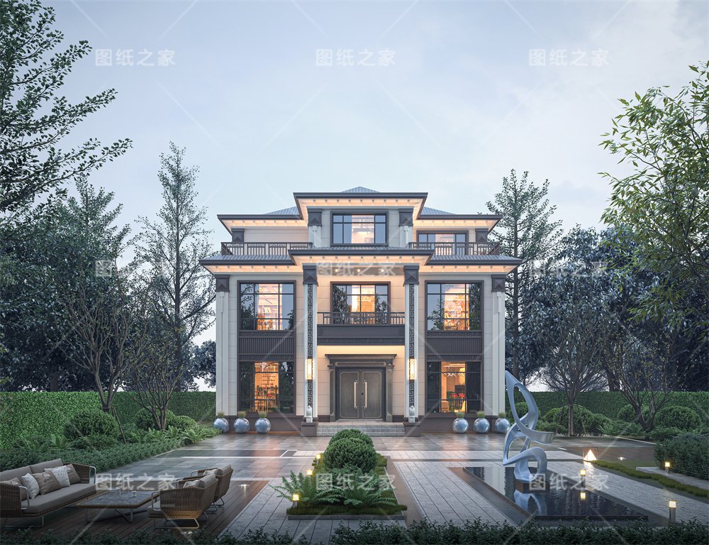 一眼淪陷！20款新中式別墅設計，滿滿的文化自信