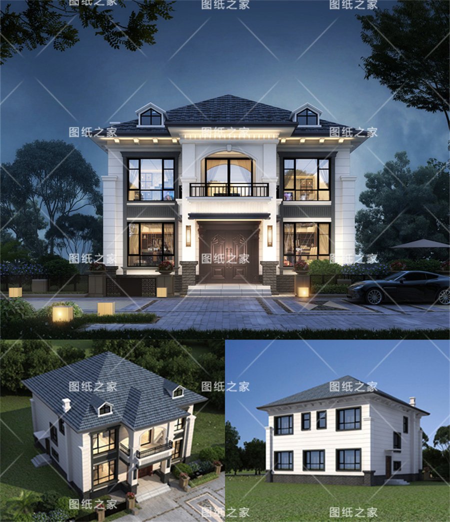 天吶！8款鄉(xiāng)村別墅圖，爆款戶型，實用又氣派