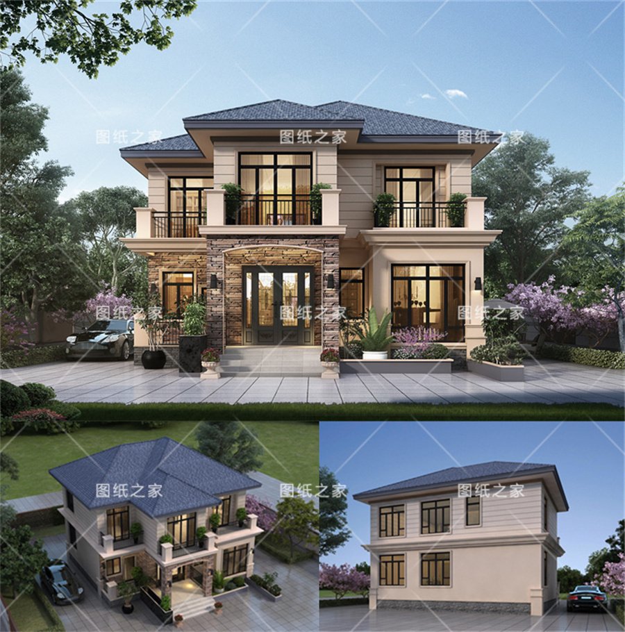 天吶！8款鄉(xiāng)村別墅圖，爆款戶型，實用又氣派