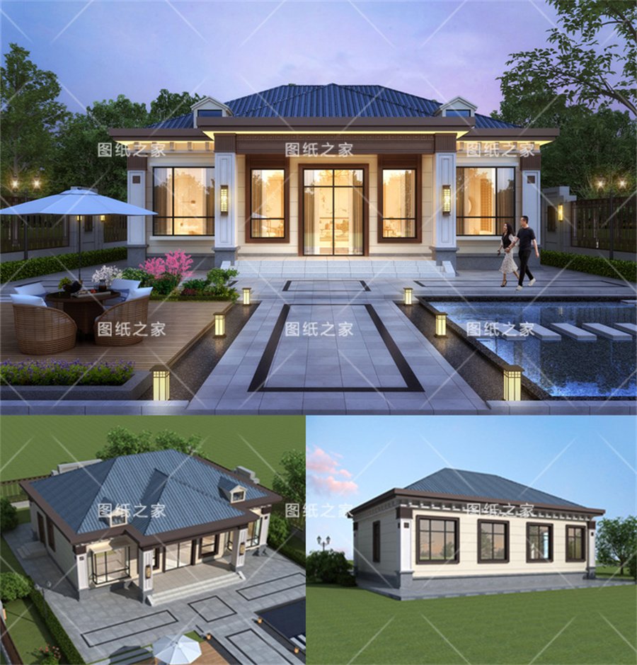 天吶！8款鄉(xiāng)村別墅圖，爆款戶型，實用又氣派