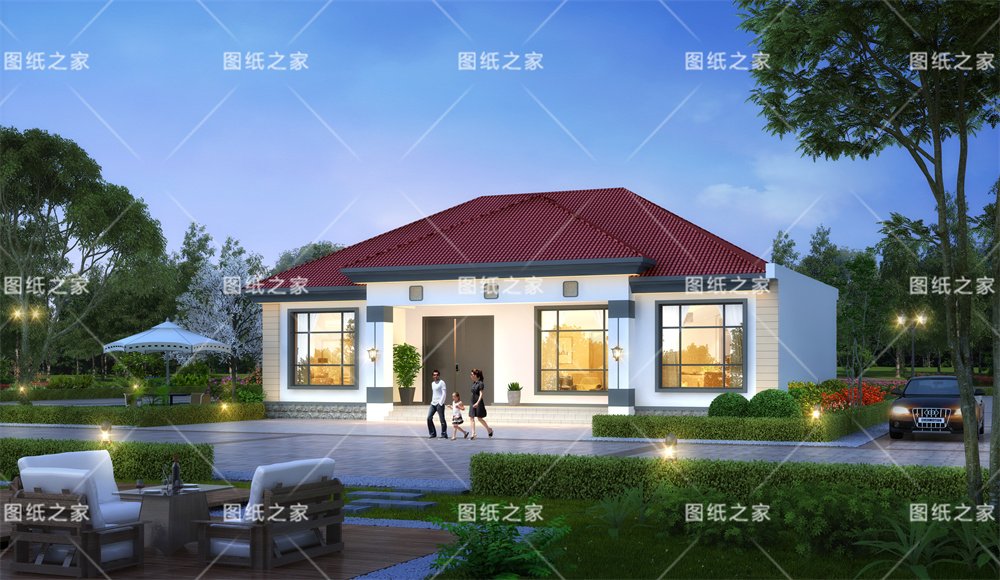 小戶型更實(shí)用！16款農(nóng)村一層別墅