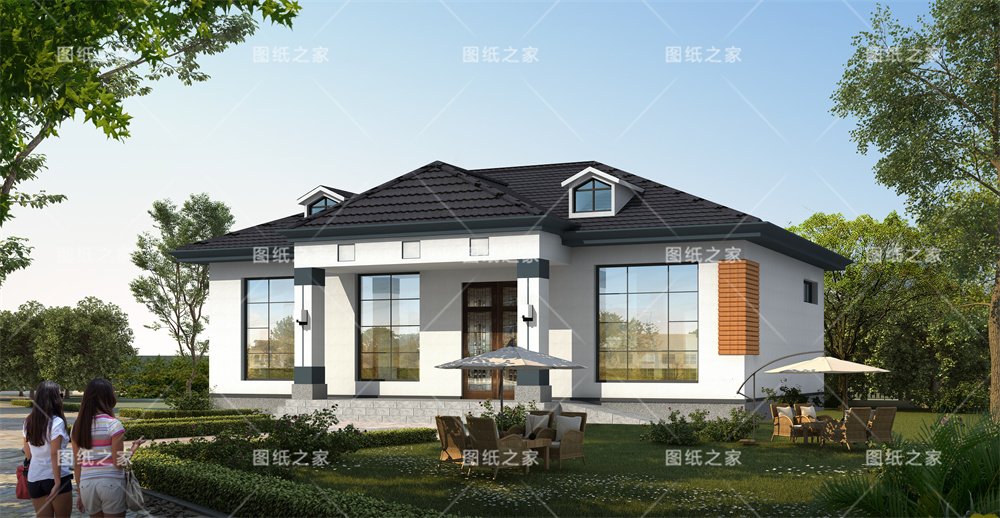 小戶型更實(shí)用！16款農(nóng)村一層別墅