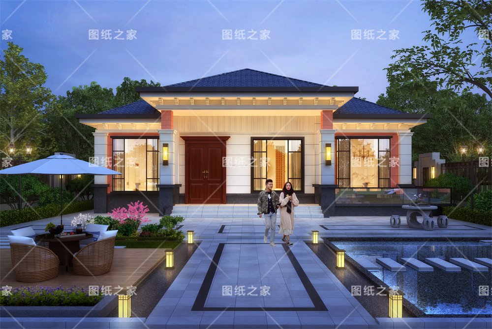 小戶型更實(shí)用！16款農(nóng)村一層別墅