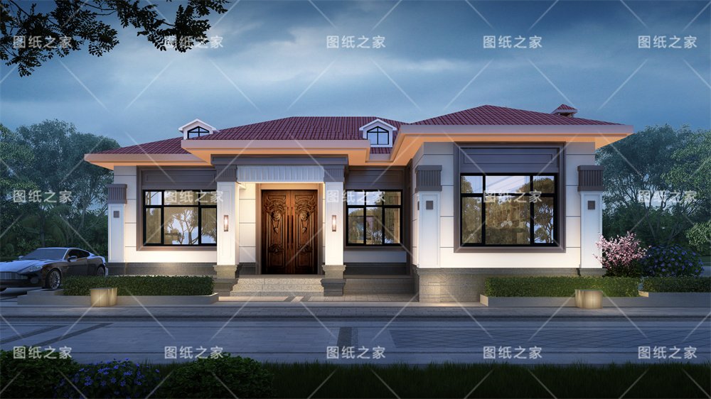 小戶型更實(shí)用！16款農(nóng)村一層別墅