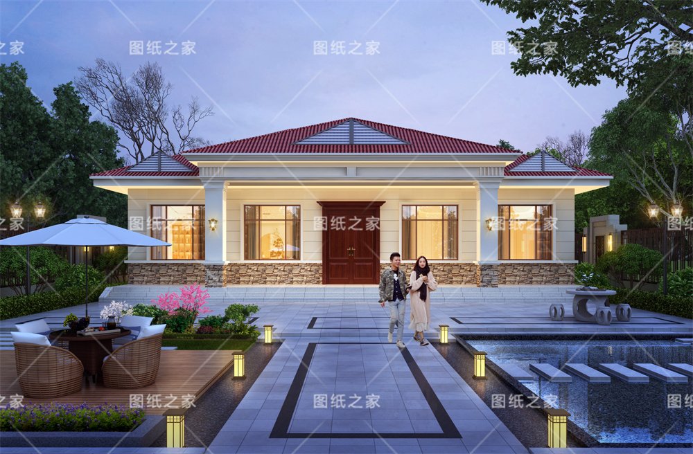 小戶型更實(shí)用！16款農(nóng)村一層別墅