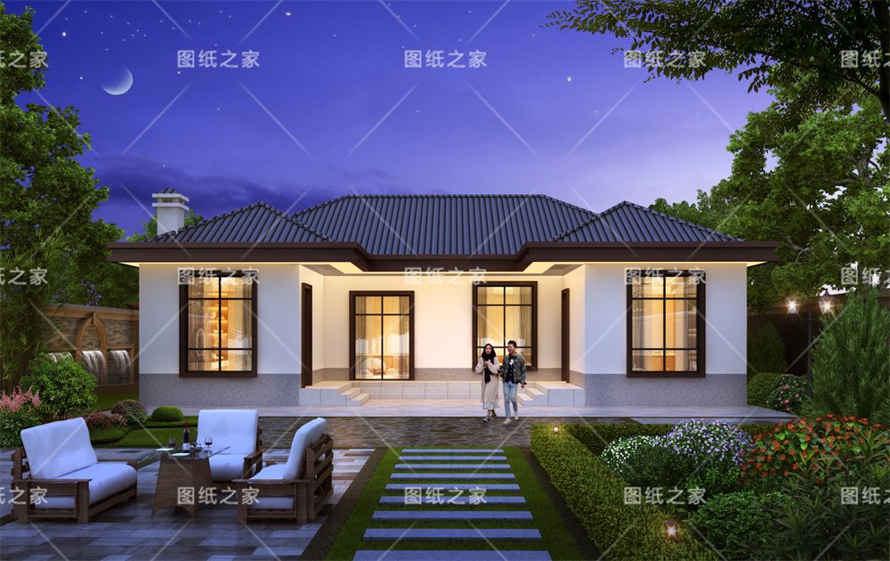 小戶型更實(shí)用！16款農(nóng)村一層別墅