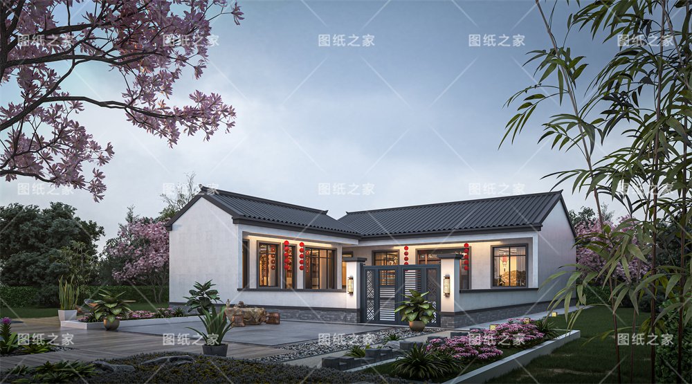 小戶型更實(shí)用！16款農(nóng)村一層別墅