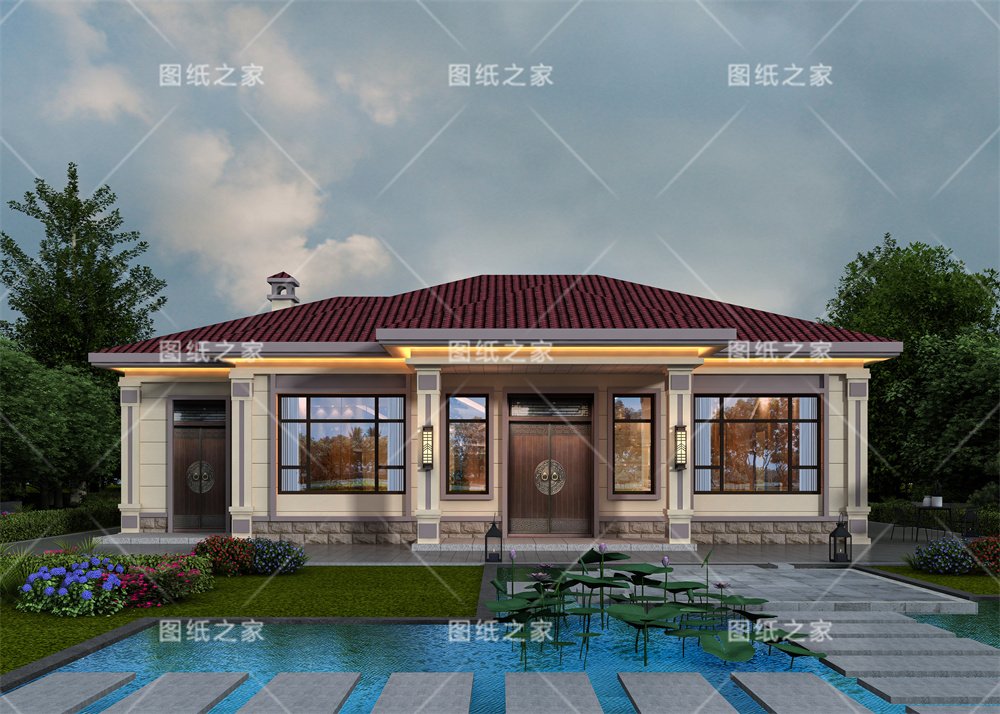 小戶型更實(shí)用！16款農(nóng)村一層別墅