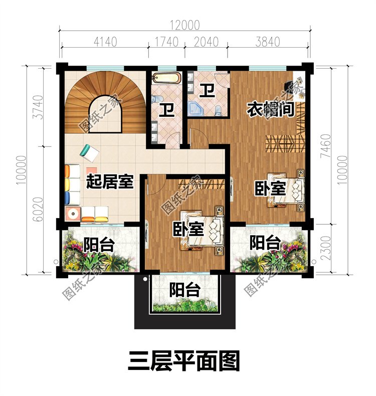 對稱新中式自建房4